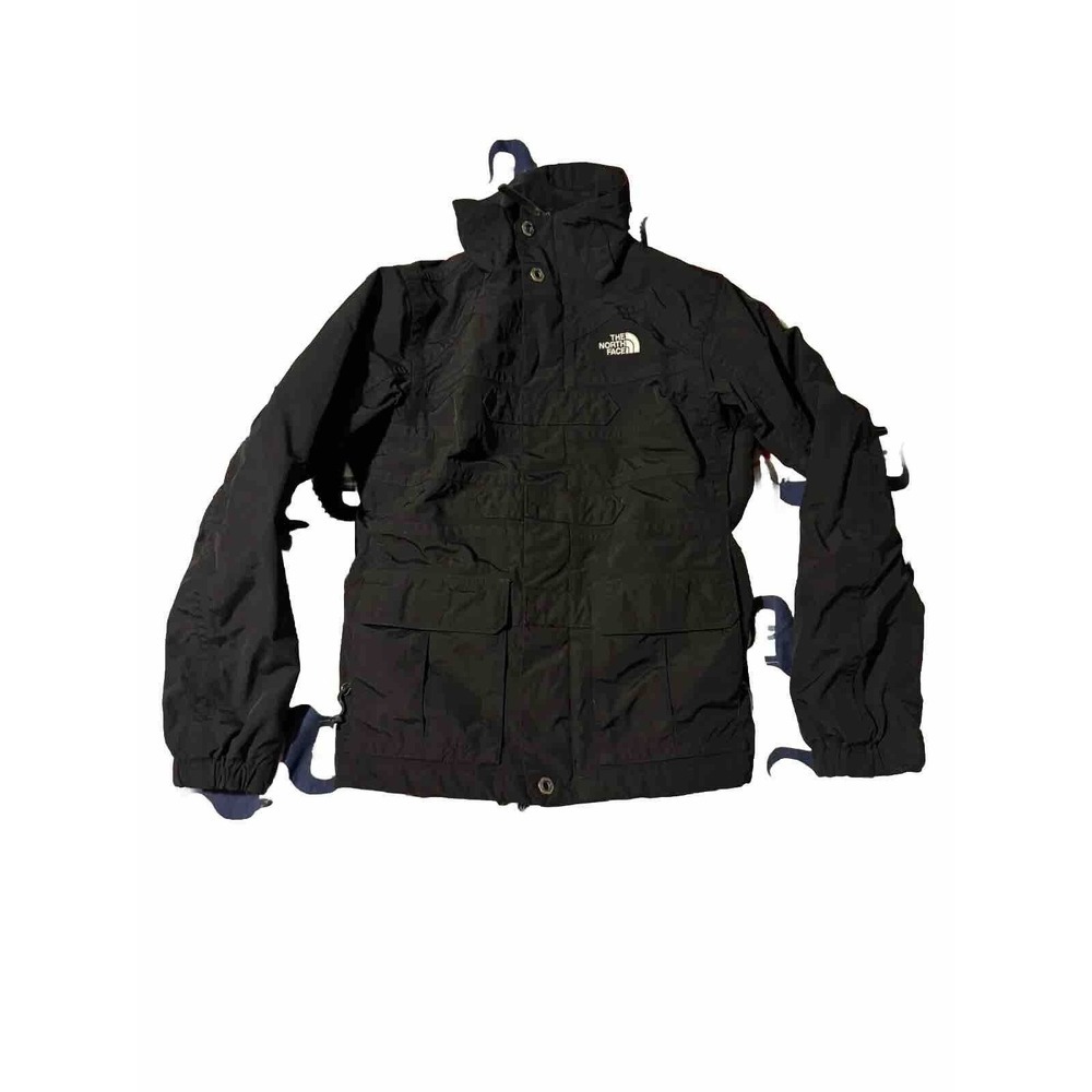 The North Face High Neck Weatherproof BLK Jacket Missing Hood & Liner‎ Womens XS